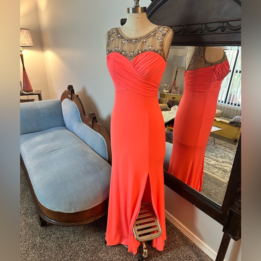 City Triangles Pink Sequin Formal Dress Size 7